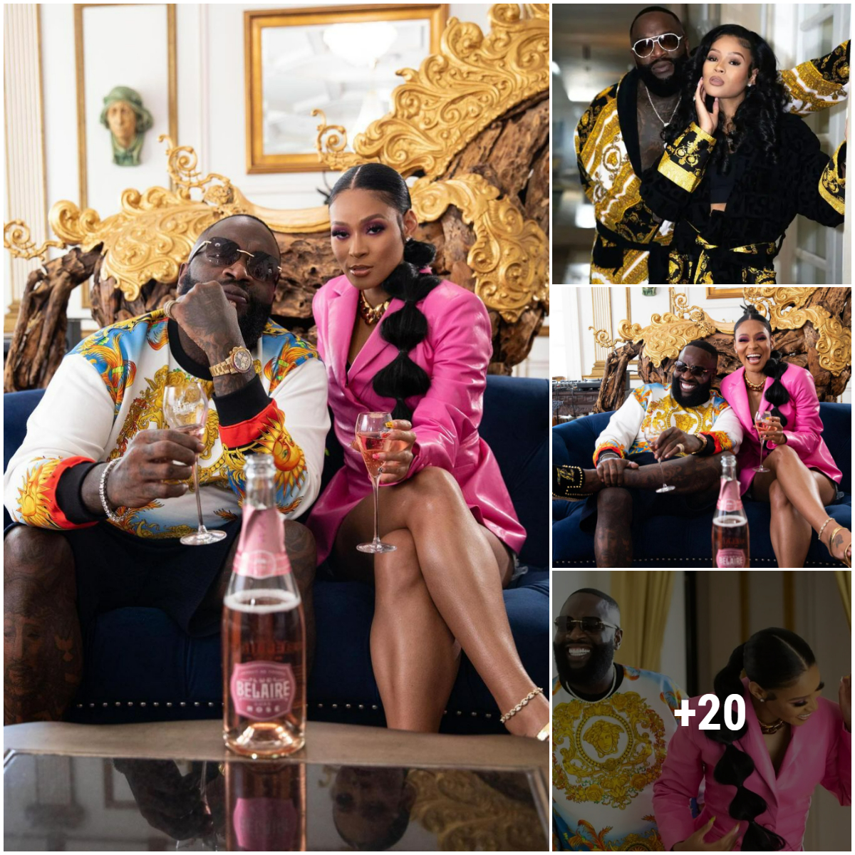 Rick Ross and his wife count money in newly purchased gold-plated villa ...